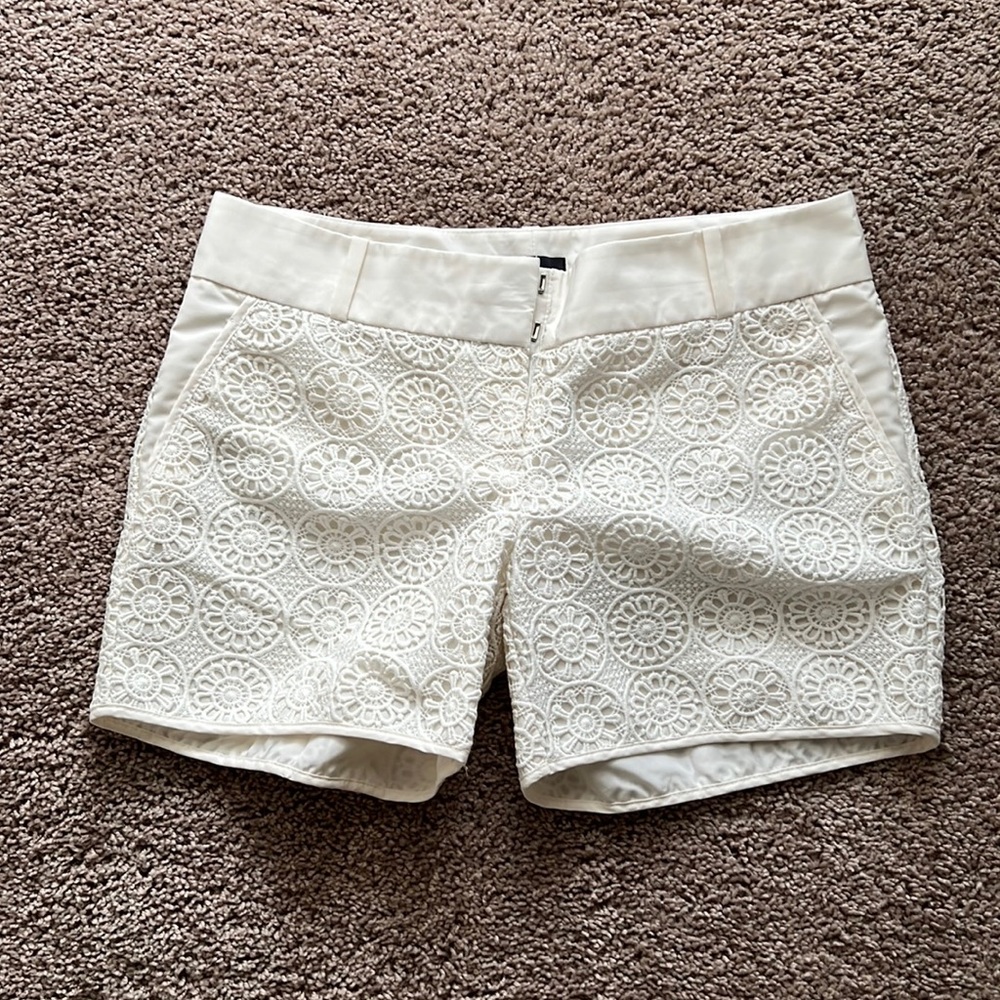 White shorts- size 6